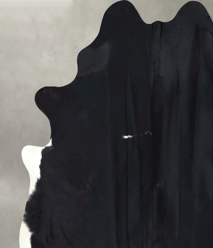 Black and White XX-Large Brazilian Cowhide Rug 8'5"H x 6'8"W #B20301 by Hudson Hides