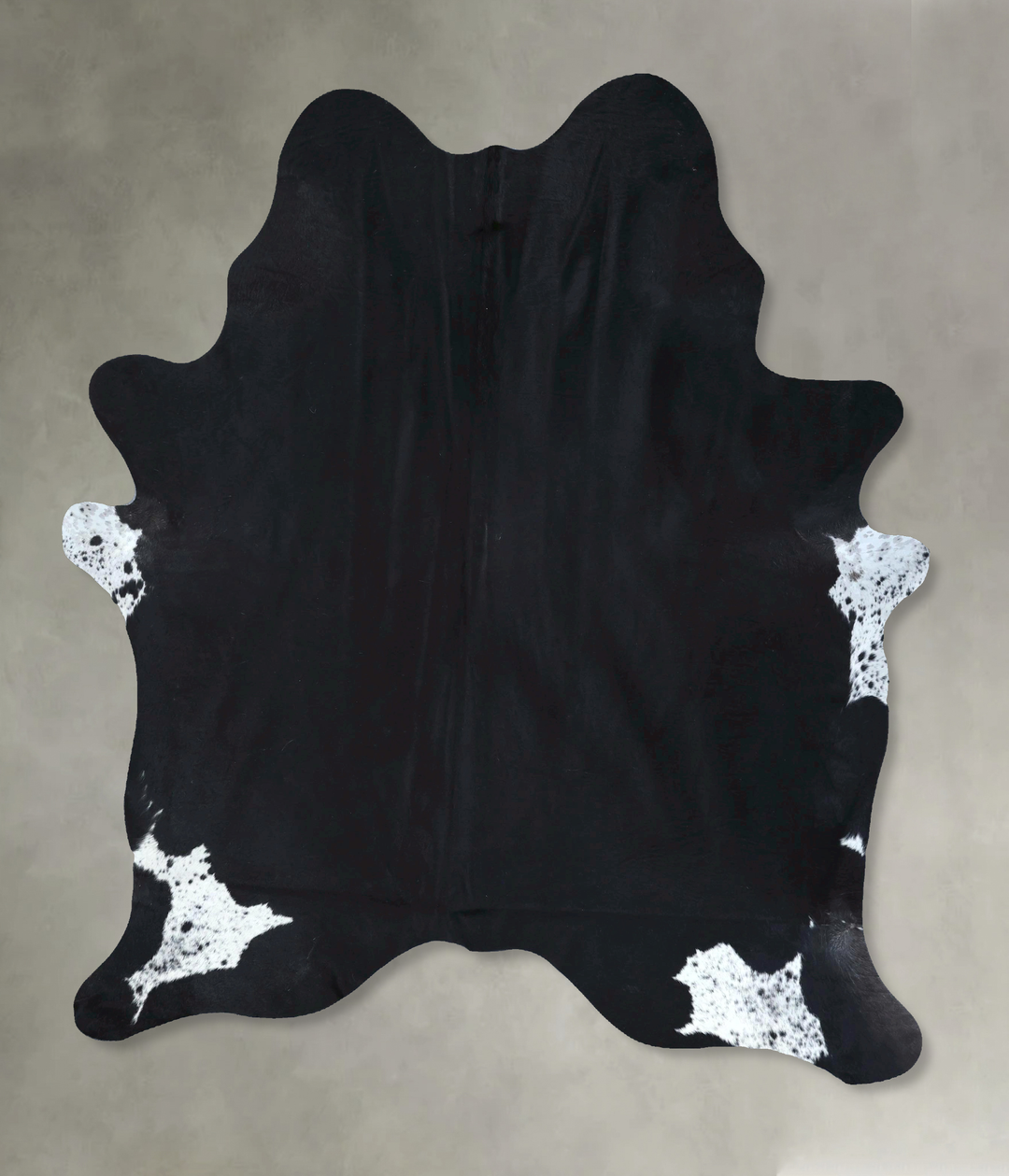 Black and White X-Large Brazilian Cowhide Rug 7'7"H x 6'0"W #B20313 by