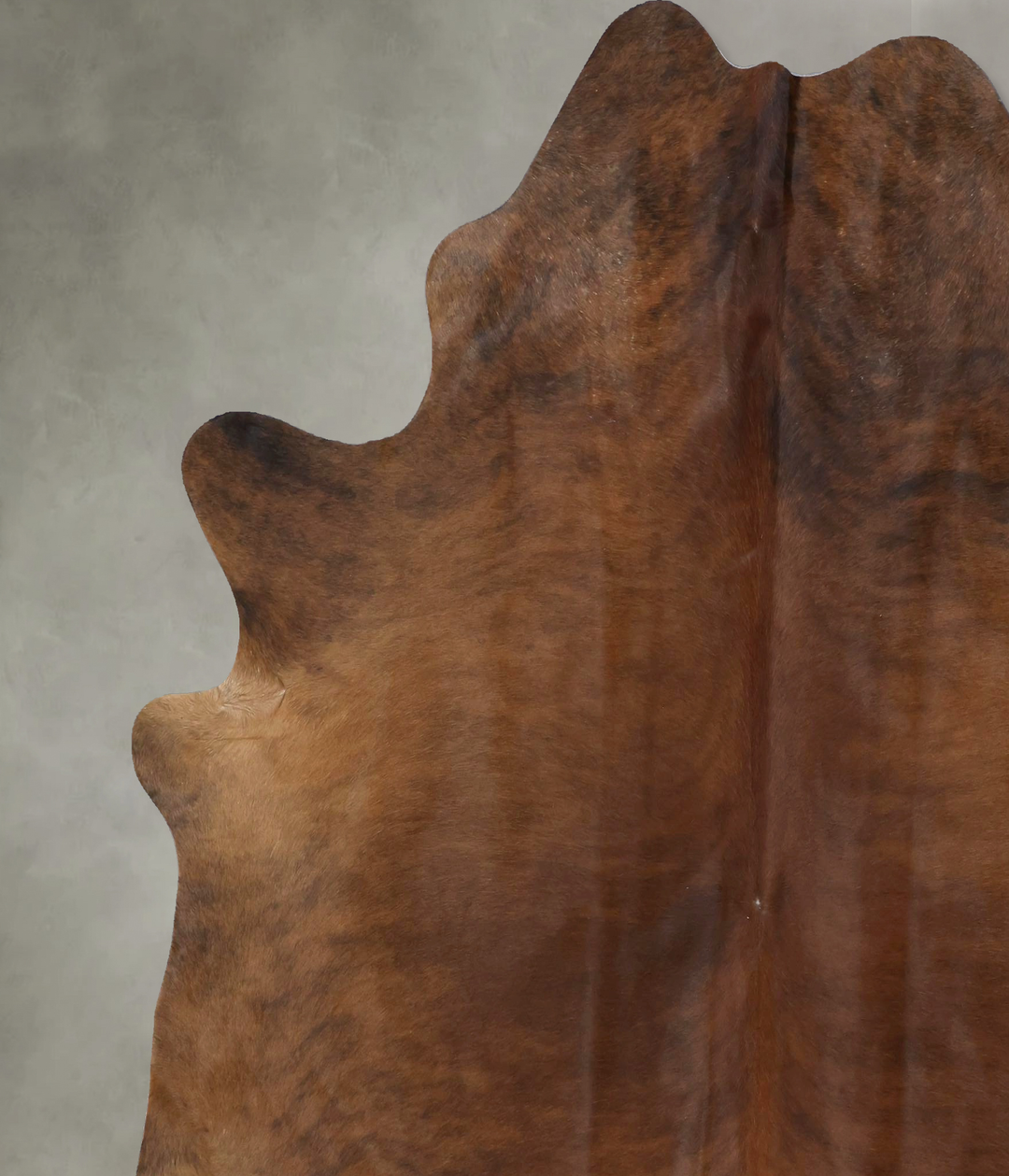 Medium Brindle XX-Large Brazilian Cowhide Rug 7'8"H x 6'9"W #B20322 by