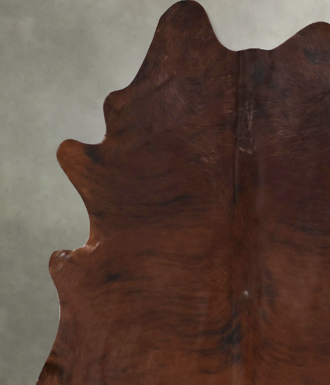 Medium Brindle XX-Large Brazilian Cowhide Rug 8'0"H x 6'7"W #B20333 by