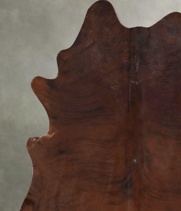 Medium Brindle XX-Large Brazilian Cowhide Rug 8'0"H x 6'7"W #B20333 by Hudson Hides