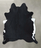 Black and White X-Large Brazilian Cowhide Rug 7'1