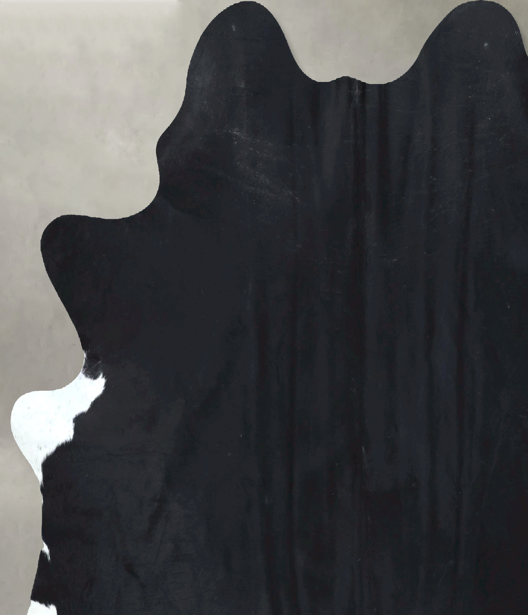 Black and White X-Large Brazilian Cowhide Rug 7'1"H x 6'2"W #B20336 by