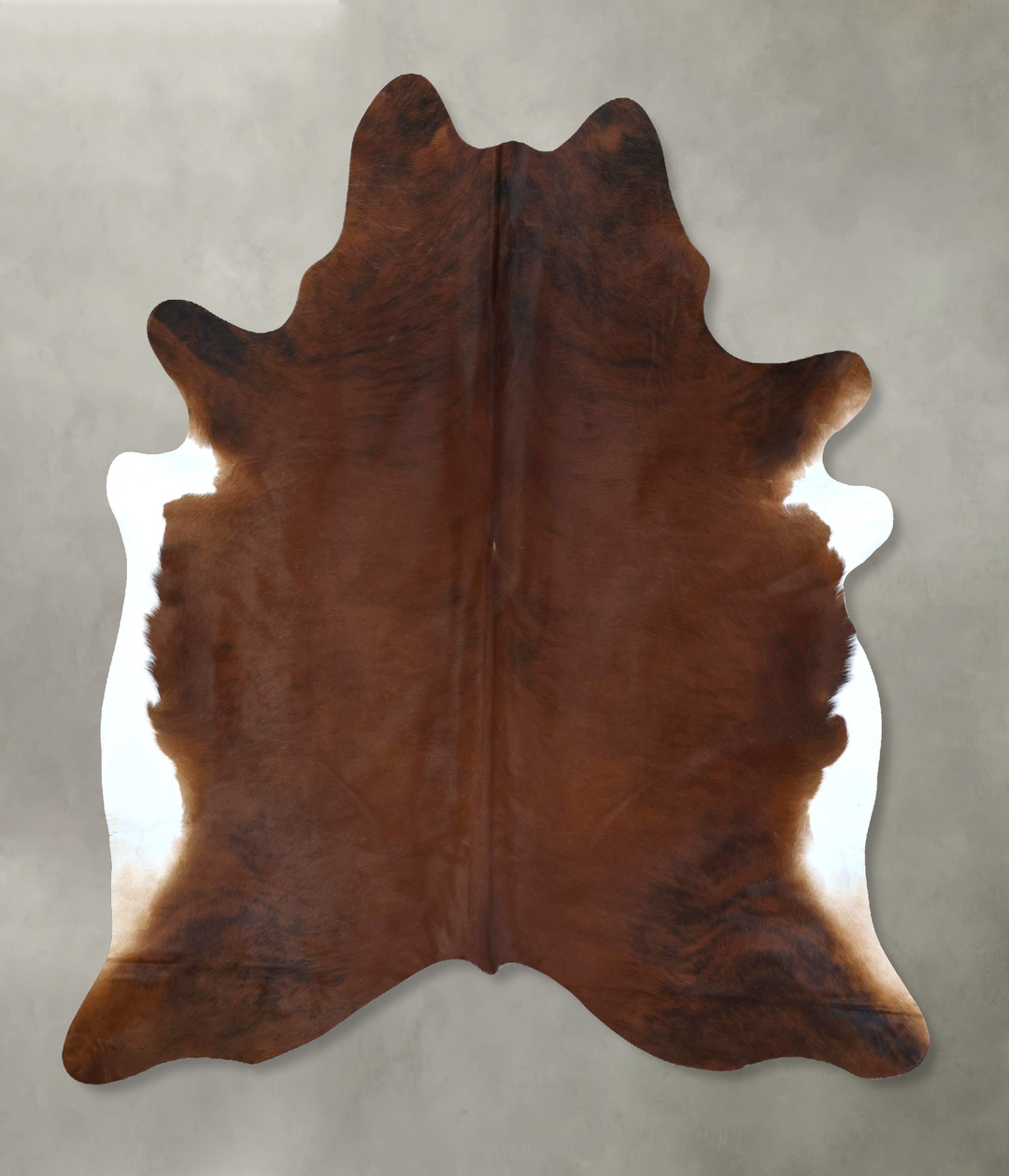Medium Brindle X-Large Brazilian Cowhide Rug 7'5"H x 6'6"W #B20346 by