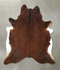 Medium Brindle X-Large Brazilian Cowhide Rug 7'5