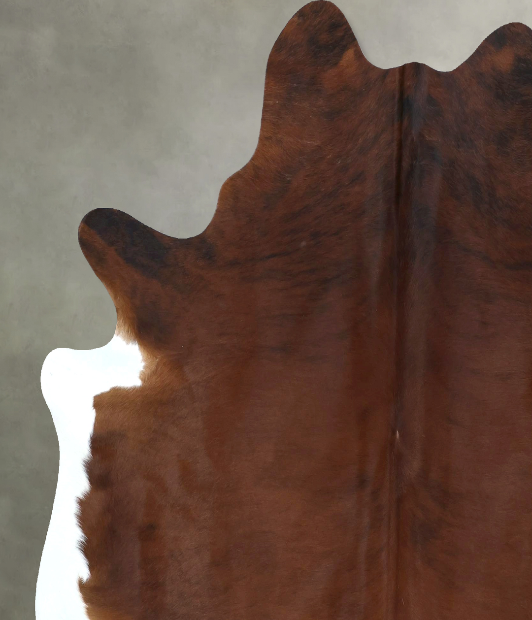 Medium Brindle X-Large Brazilian Cowhide Rug 7'5"H x 6'6"W #B20346 by
