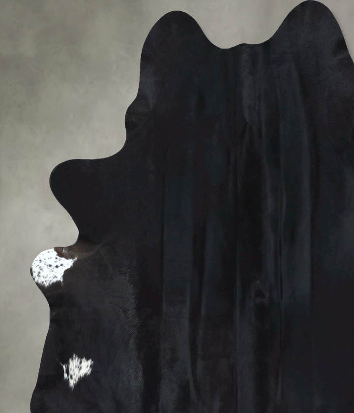 Black and White XX-Large Brazilian Cowhide Rug 8'1"H x 6'7"W #B20348 by Hudson Hides