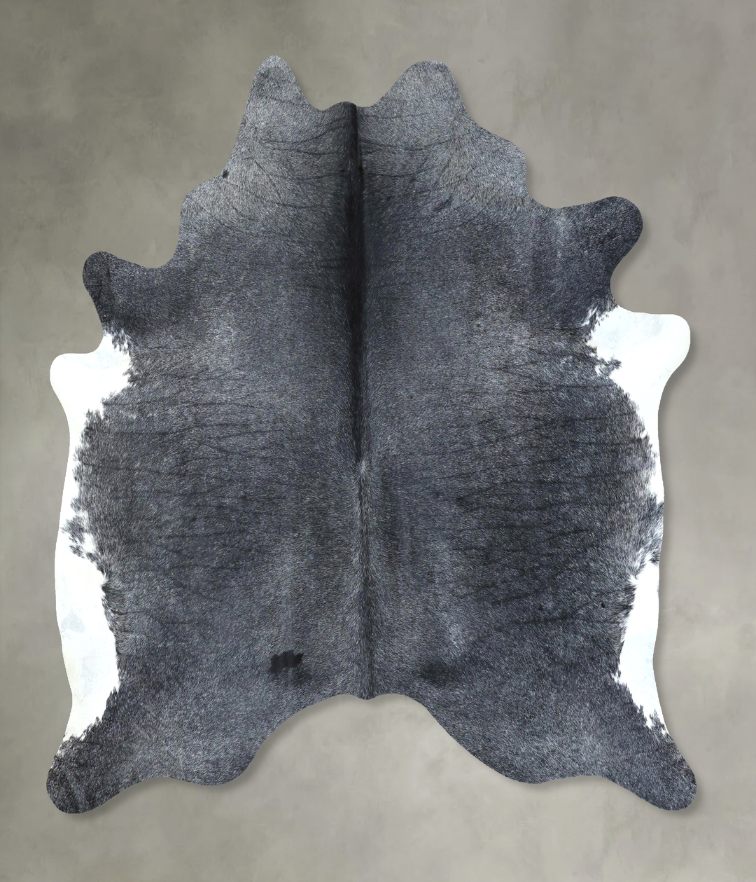 Black and White X-Large Brazilian Cowhide Rug 7'1"H x 6'4"W #B20399 by