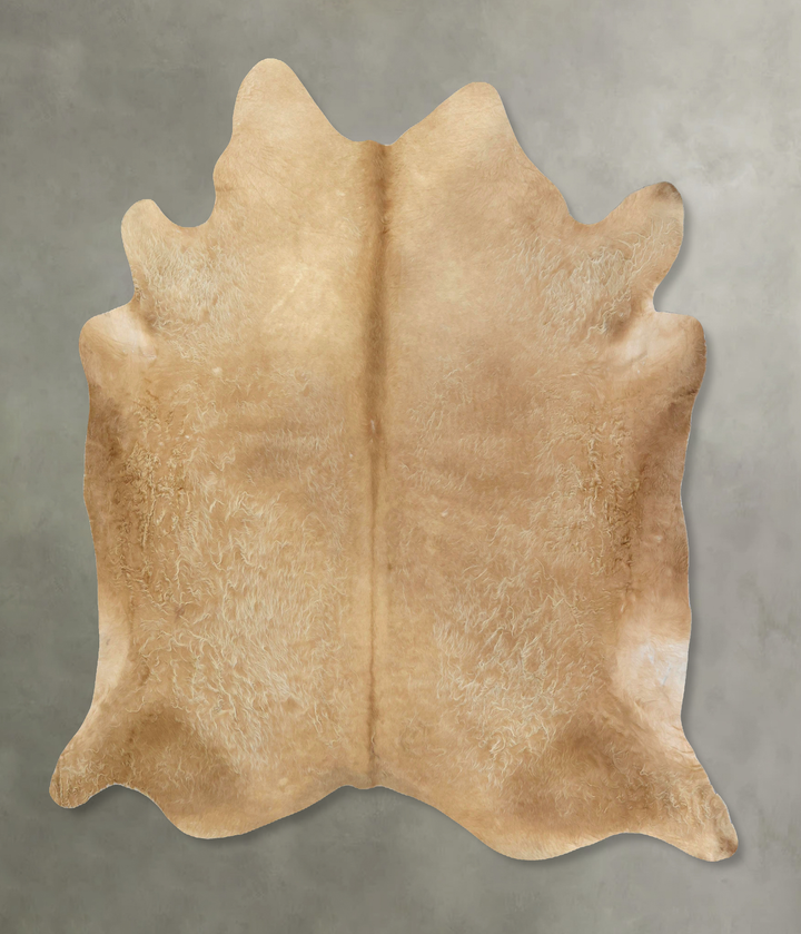 Beige XX-Large Brazilian Cowhide Rug 7'11"H x 7'7"W #B20401 by Hudson Hides