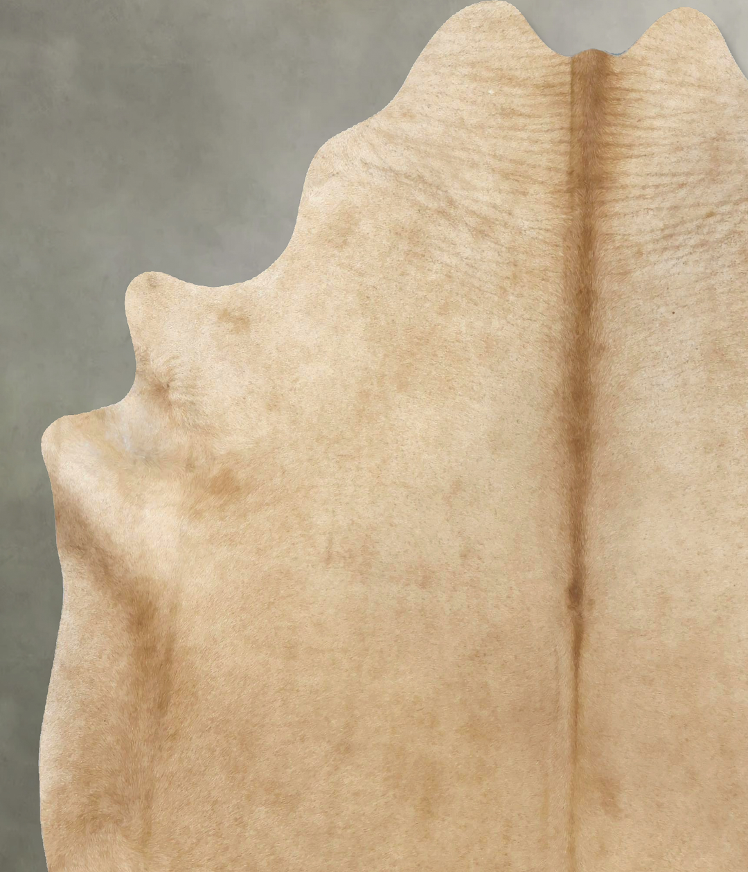 Beige X-Large Brazilian Cowhide Rug 7'4"H x 6'9"W #B20415 by Hudson Hi