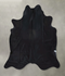 Solid Black XX-Large Brazilian Cowhide Rug 7'6