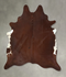 Solid Brown XX-Large Brazilian Cowhide Rug 8'10