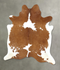 Brown and White XX-Large Brazilian Cowhide Rug 8'2