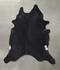 Solid Black XX-Large Brazilian Cowhide Rug 8'9