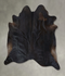 Solid Black XX-Large Brazilian Cowhide Rug 7'4