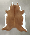Brown and White Regular XX-Large Brazilian Cowhide Rug 7'8