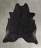 Solid Black XX-Large Brazilian Cowhide Rug 8'5