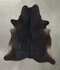 Solid Black XX-Large Brazilian Cowhide Rug 7'11