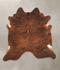 Medium Brindle X-Large Brazilian Cowhide Rug 7'2