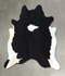 Black and White XX-Large Brazilian Cowhide Rug 7'7