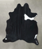 Black and White Large Brazilian Cowhide Rug 6'5