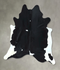 Black and White X-Large Brazilian Cowhide Rug 7'8