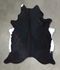 Black and White X-Large Brazilian Cowhide Rug 7'0