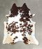 Brown and White XX-Large Brazilian Cowhide Rug 8'0