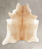 Beige XX-Large Brazilian Cowhide Rug 7'8