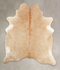 Beige XX-Large Brazilian Cowhide Rug 7'10