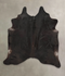 Solid Black XX-Large Brazilian Cowhide Rug 7'10