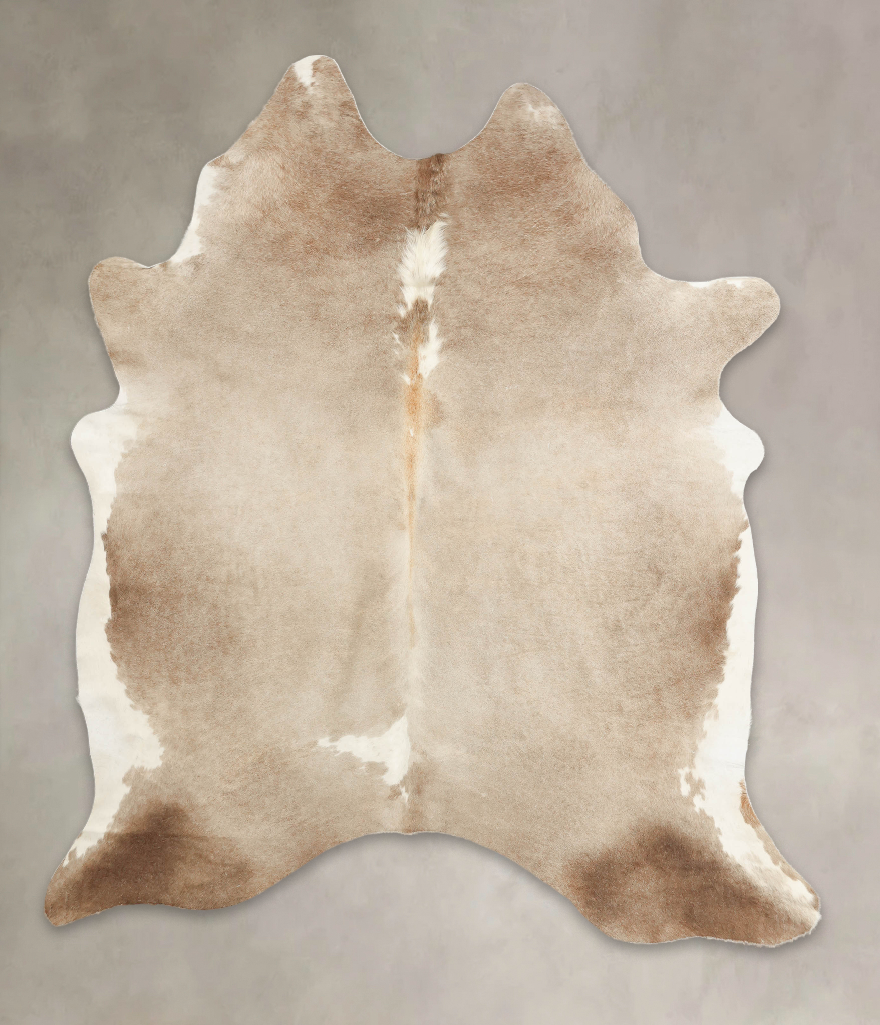 Grey With White Cowhide Rug #B2562