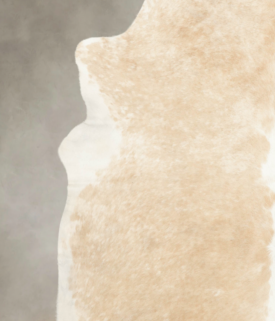 Beige and White XX-Large Brazilian Cowhide Rug 8'2"H x 7'6"W #B2780 by