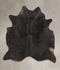 Solid Black XX-Large Brazilian Cowhide Rug 7'7