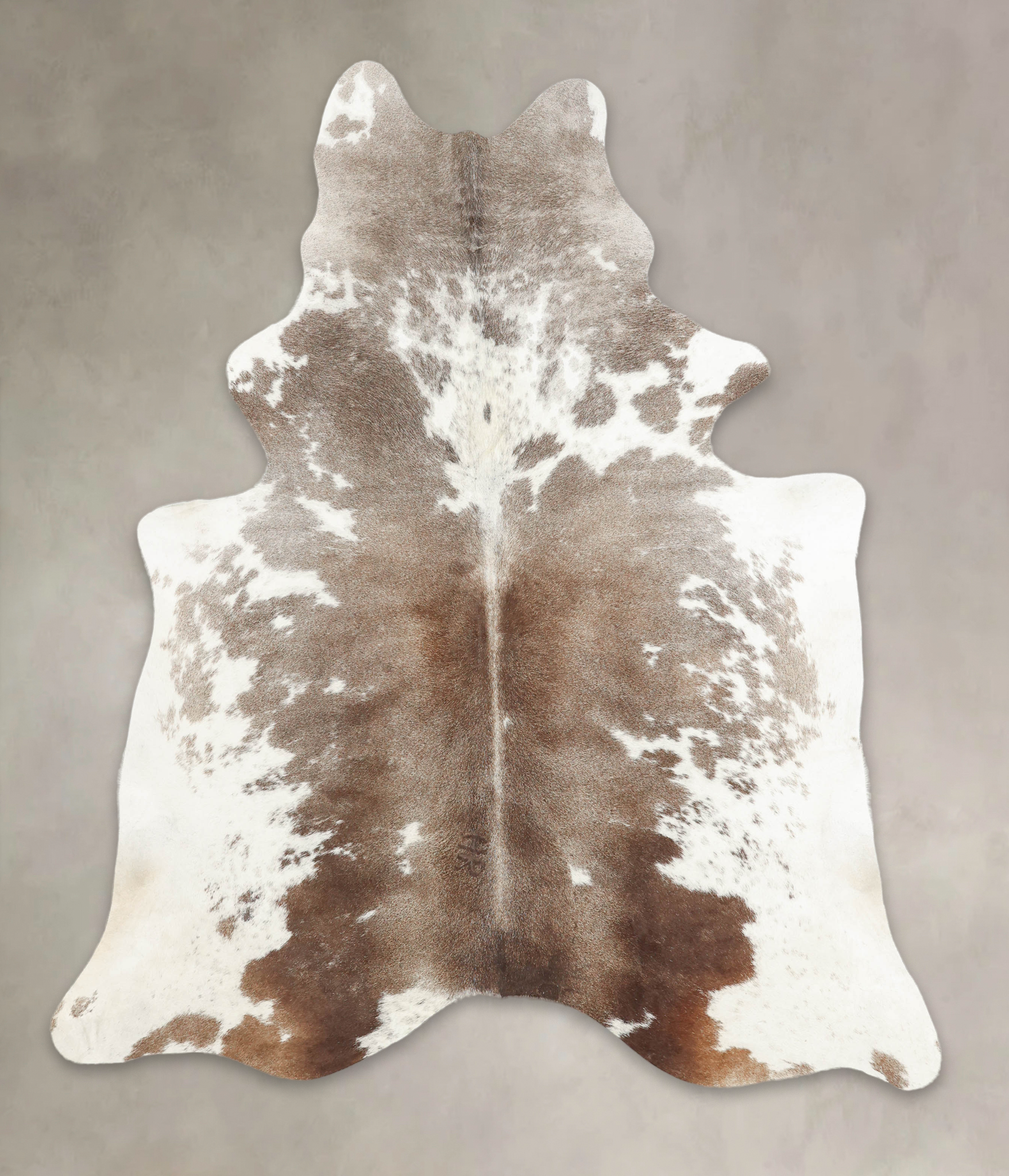 Grey With White Cowhide Rug #B3262