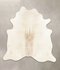 Ivory with Beige X-Large Brazilian Cowhide Rug 6'10