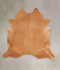 Solid Brown XX-Large Brazilian Cowhide Rug 7'3