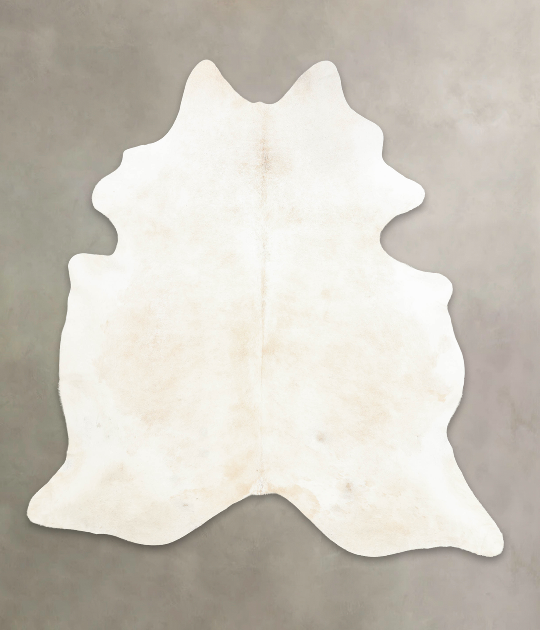 Ivory with Beige XX-Large Brazilian Cowhide Rug 7'7"H x 7'1"W #B4404 b