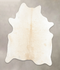 Ivory with Beige X-Large Brazilian Cowhide Rug 7'10
