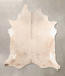 Grey with White XX-Large Brazilian Cowhide Rug 8'1