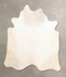 Ivory with Beige XX-Large Brazilian Cowhide Rug 8'10