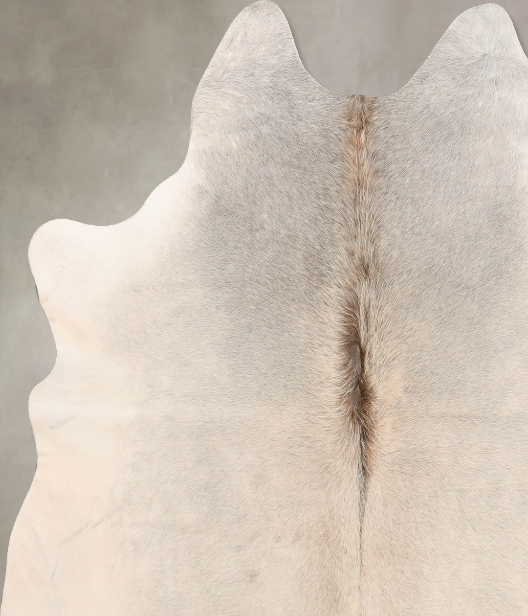 Grey with Beige X-Large Brazilian Cowhide Rug 7'1"H x 6'3"W #B6791 by