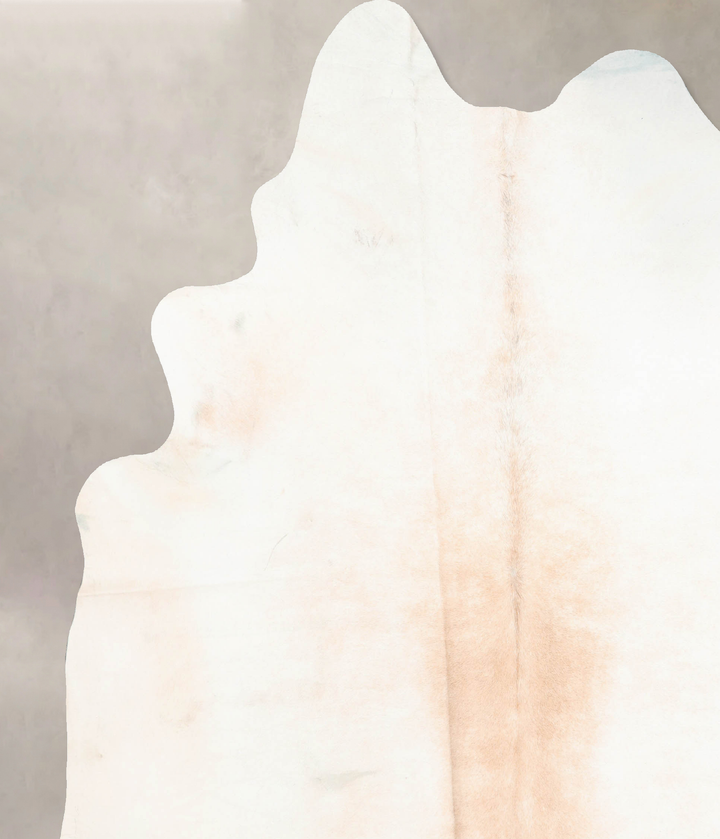 Ivory with Beige XX-Large Brazilian Cowhide Rug 8'9"H x 7'7"W #B6911 by Hudson Hides