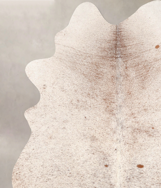 Salt and Pepper Brown Cowhide Rug #B7358