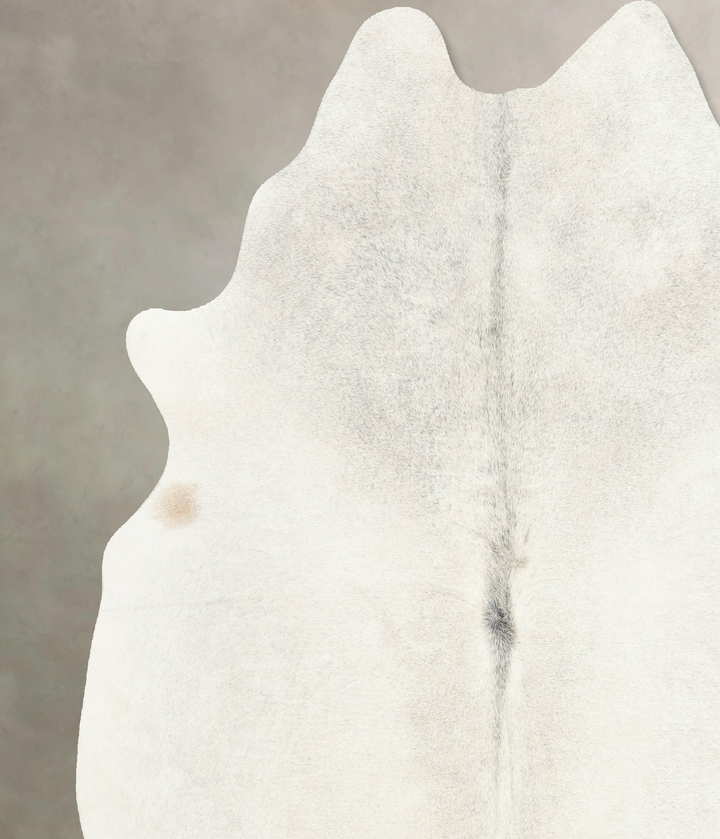 Light Grey X-Large Brazilian Cowhide Rug 6'11"H x 6'2"W #B7800 by Hudson Hides