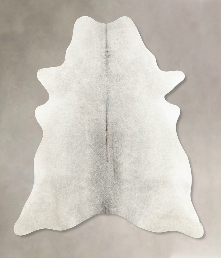 Light Grey X-Large Brazilian Cowhide Rug 7'1"H x 6'4"W #B7851 by Hudson Hides