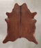 Solid Brown X-Large Brazilian Cowhide Rug 7'5