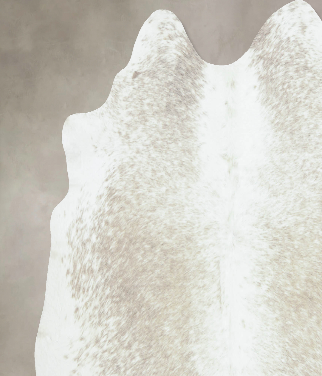 Beige and White X-Large Brazilian Cowhide Rug 6'8"H x 6'8"W #B8769 by