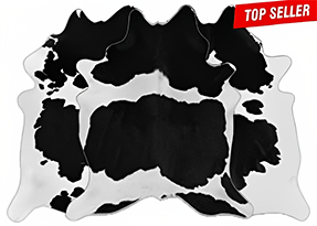 BLACK AND WHITE COWHIDE RUGS