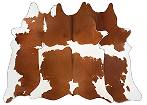 Brown and White Exotic Cowhide Rugs